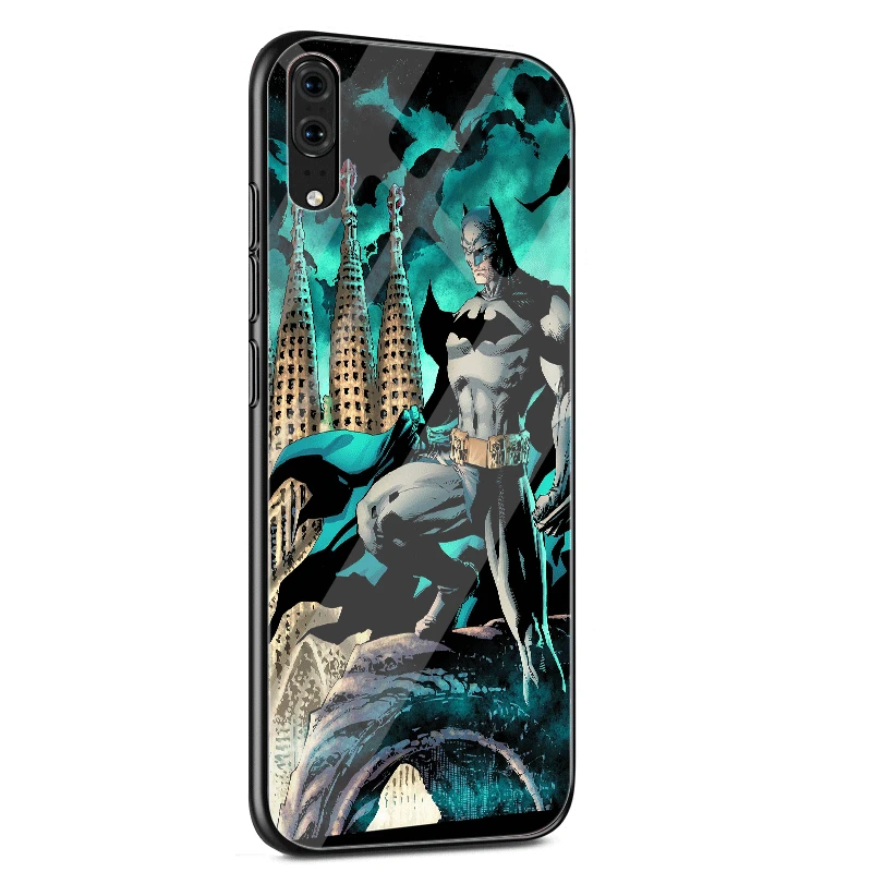 Чехол для мобильного телефона Desxz стеклянный крутой чехол Marvel Batman Huawei P Smart Mate 20 P10