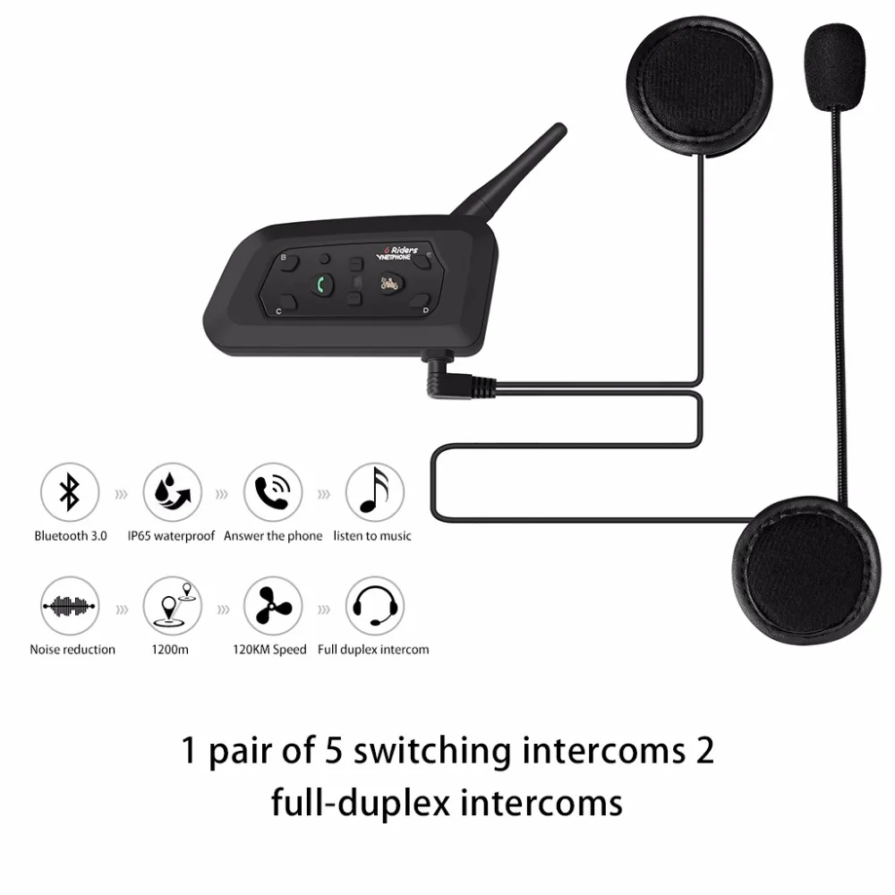 Мотоциклетный шлем Bluetooth рация 2 человека одновременная полнодуплексная беседа в