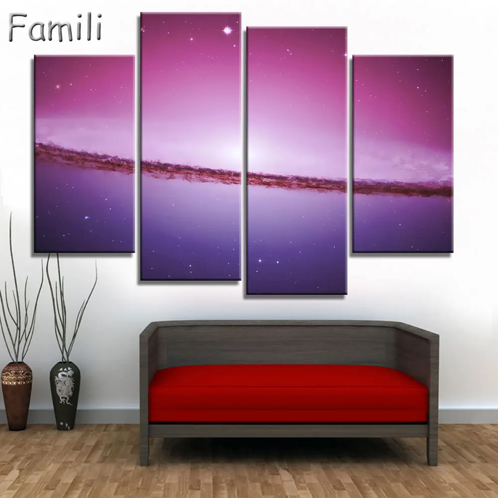 Набор для рисования каллиграфии абстрактный холст с изображением молочного пути