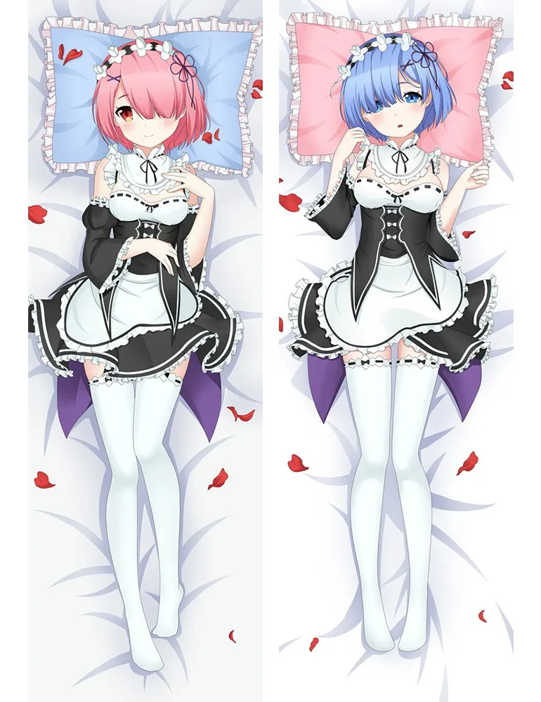 Японское аниме Re: Zero Hajimeru Isekai Seikatsu Rem Ram обнимающий тело наволочка чехол Прямая поставка Dakimakura Otaku