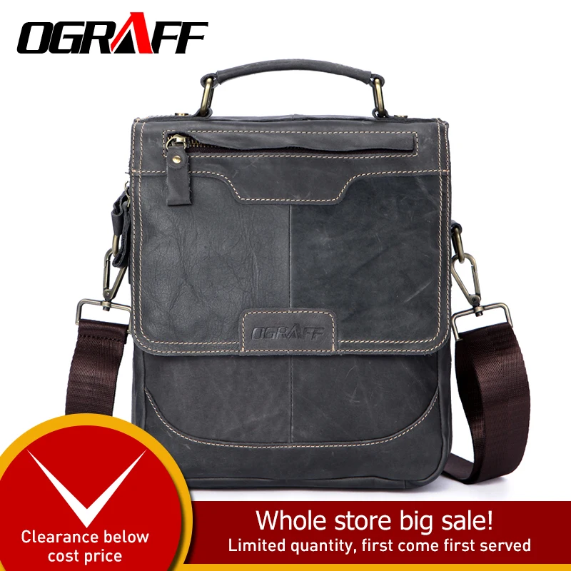Ograff сумка мужская через плечо Планшеты конструктор натуральная кожа портфель