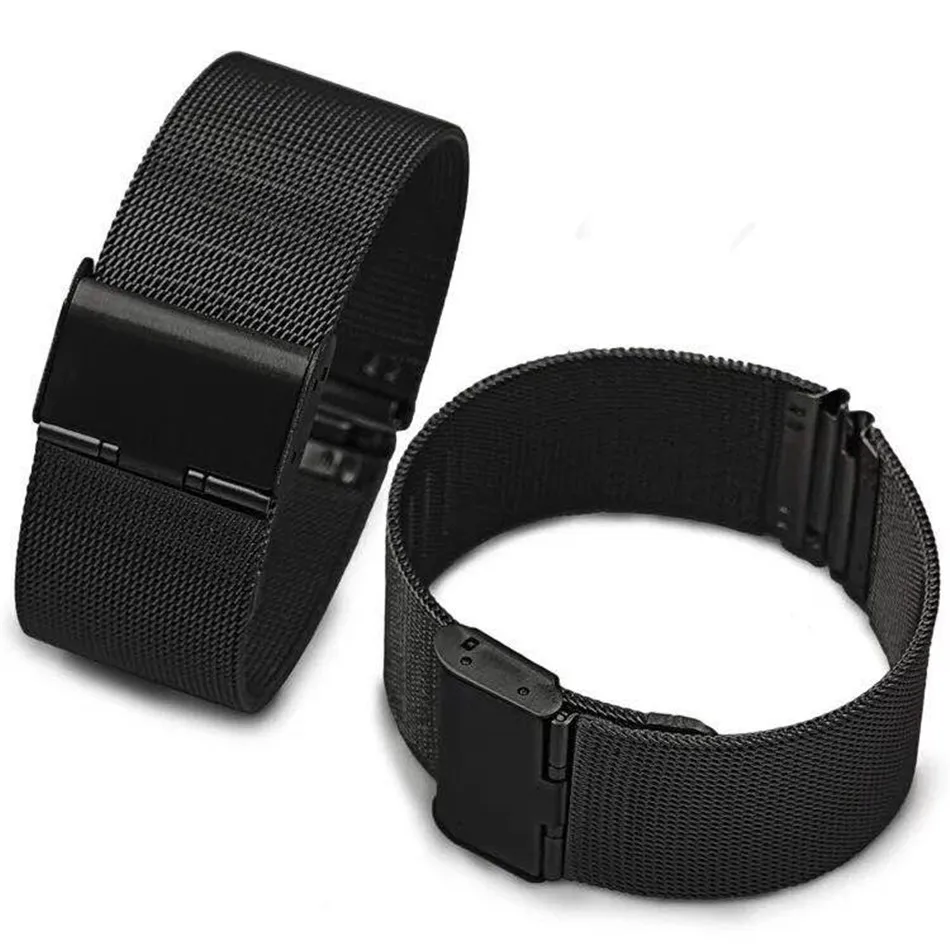 Ремешок для часов из нержавеющей стали для xiaomi huami Amazfit Bip 20 мм ремешок для samsung gear s2/s4 пряжка дизайн для предотвращения потери