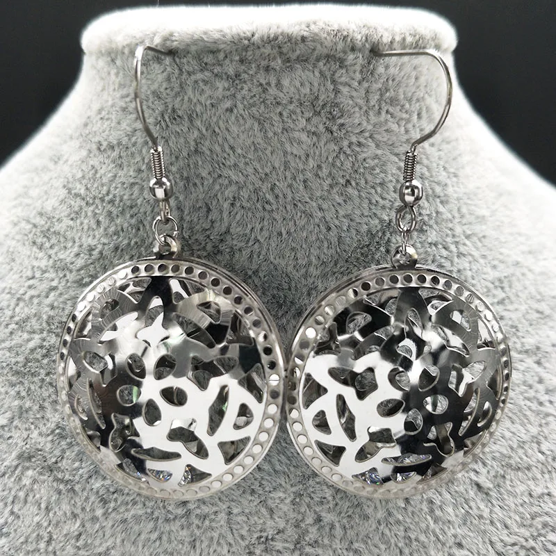 Женский ювелирный комплект из колье и серёг нержавеющей стали|collar y aretes|costume jewelry