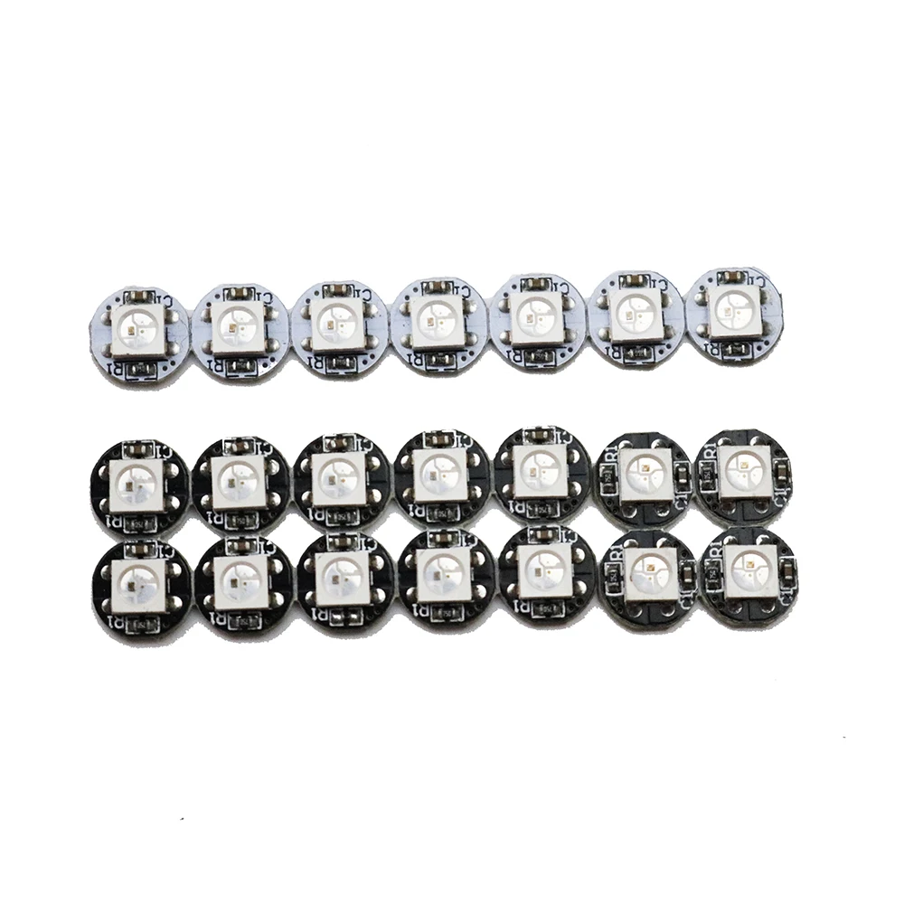 WS2812B WS2812 светодиодный чип 5 в Радиатор Черный Белый PCB 10 1000 шт./лот 4 Pin для 5050 RGB IC