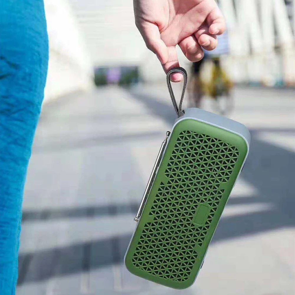 10-ваттный беспроводной сабвуфер портативный динамик Bluetooth с защитой от воды, внешней FM-антенной, наружным бумбоксом, TF-плеером MP3, USB-звуковой панелью для Xiaomi On.