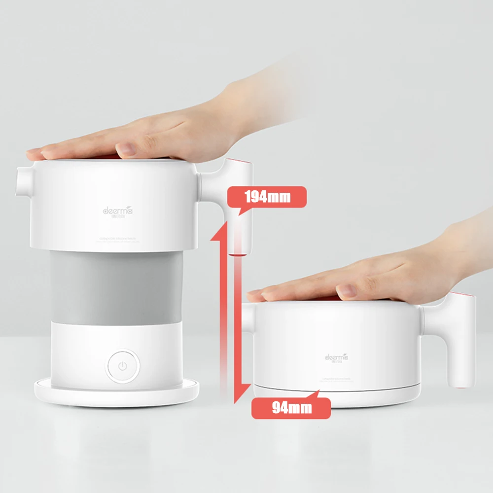 Xiaomi Mijia Deerma 0.6L складной портативный чайник для воды ручной Электрический колба для воды горшок авто защита от пауэрта проводной чайник