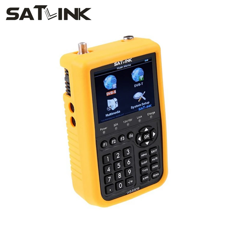 Спутниковый искатель SATLINK WS6909 для DVB S & T combo satfinder 3 5 дюймовый ЖК дисплей|finder tools|finder