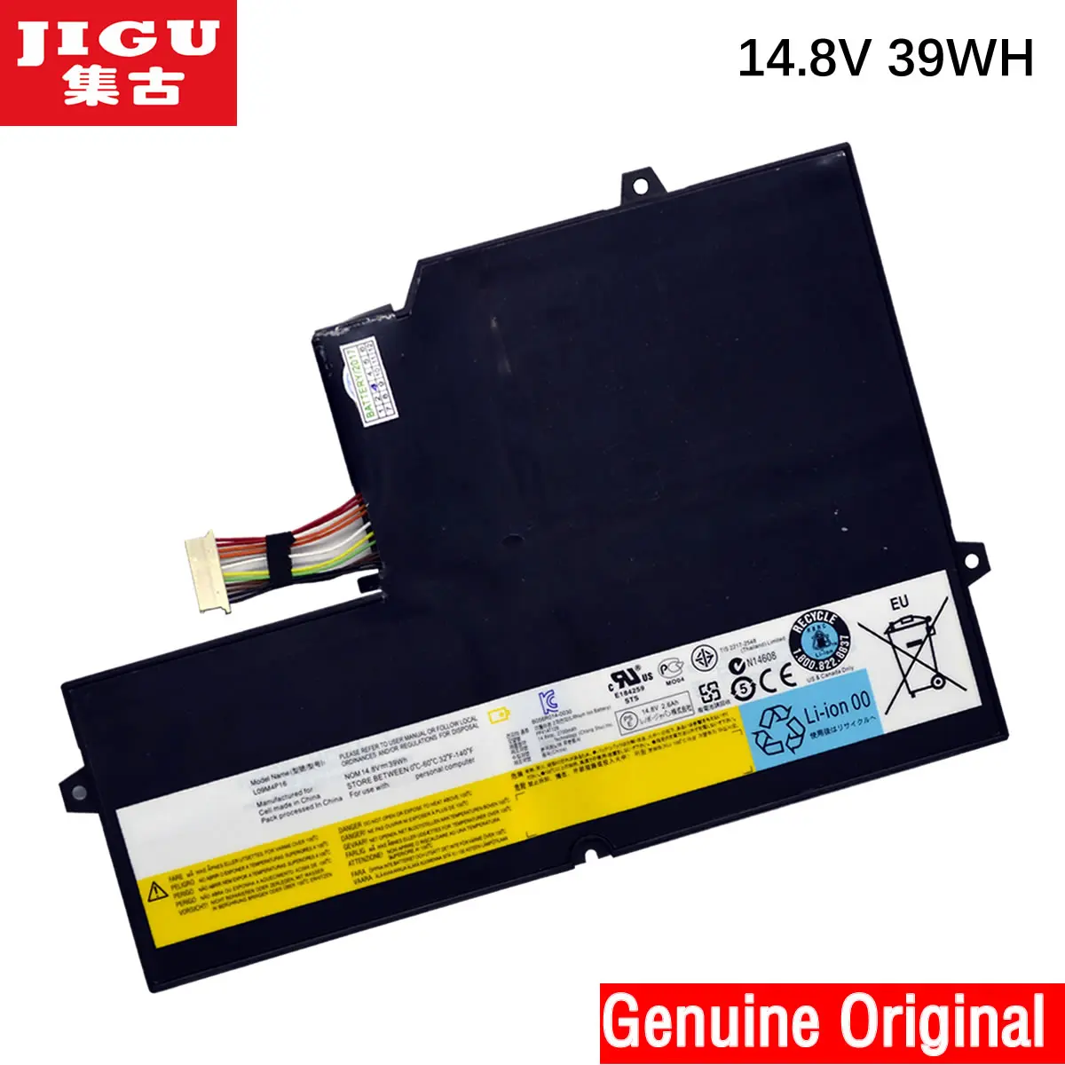 JIGU 57Y6601 L09M4P16 KB3072 Оригинальный аккумулятор для ноутбука lenovo ideapad U260 14 8 V 39WH