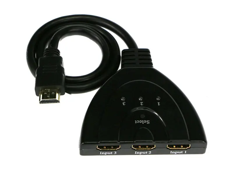 3 порта HDMI 1 1080P переключатель сплиттер концентратор коробка кабель для HDTV DVD