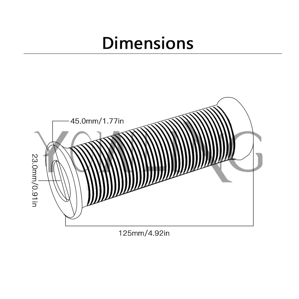 Винтажные дневные высококачественные мотоциклетные ручки Protaper 22 мм резиновые
