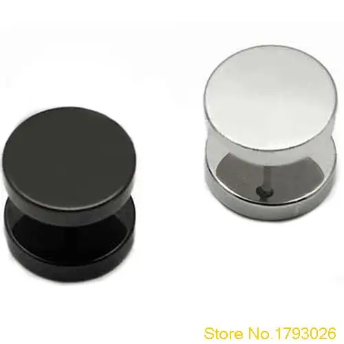 3 4 5 6 8 10 12 mm Men Women Girl Cool Barbell Punk Gothic Stainless Steel Studs Earrings 4T8P | Украшения и аксессуары