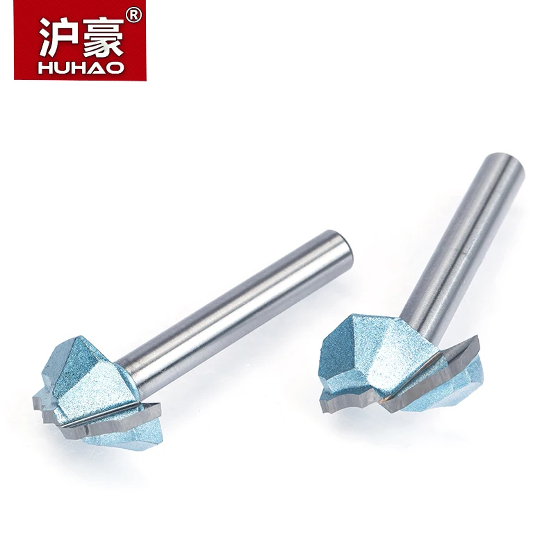 HUHAO 1/4 &quotхвостовик полукруглый бит 2 фрезы для дерева без подшипник