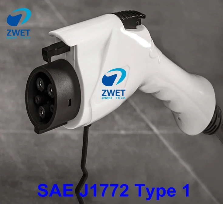 32A Plug white ZWET sae j1772 ev тип 1 штекер EVSE кабель гнездовой разъем для EV SAE J1772, 16A, 32A 240VAC, IP54 MPN: DSI-EV16P-NC MULTICOMP - Цвет: 32A Plug white