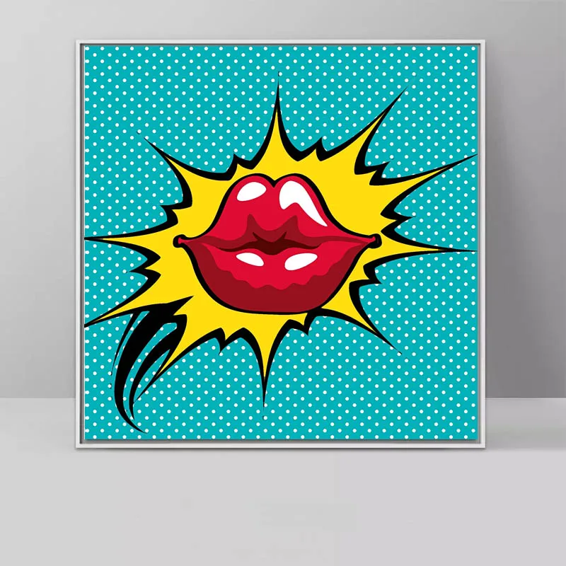 Roy Lichtenstein 92 RELIABLI ART Roy Lichtenstein поп-арт, Картина на холсте, абстрактное искусство для гостиной, квадратные настенные картины, печать на холсте, без рамки - Цвет: Roy Lichtenstein 92