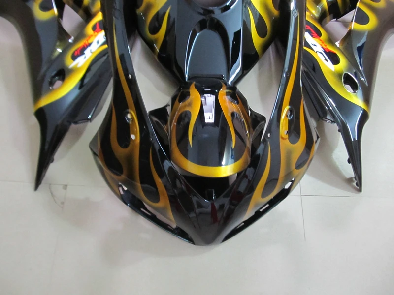 100% подходит для Honda Обтекатели литья под давлением CBR1000RR 2006 2007 комплект черных