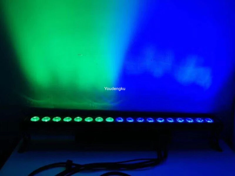 6 шт./лот 18*18 в 1 водонепроницаемый светодиодный настенный светильник двухрядный 18