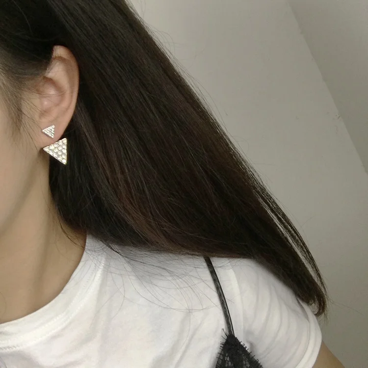 2016 New Women's Fashion Earrings Rhinestone Resin Sweet Metal with Gems Ear Stud For Women Girls | Украшения и аксессуары