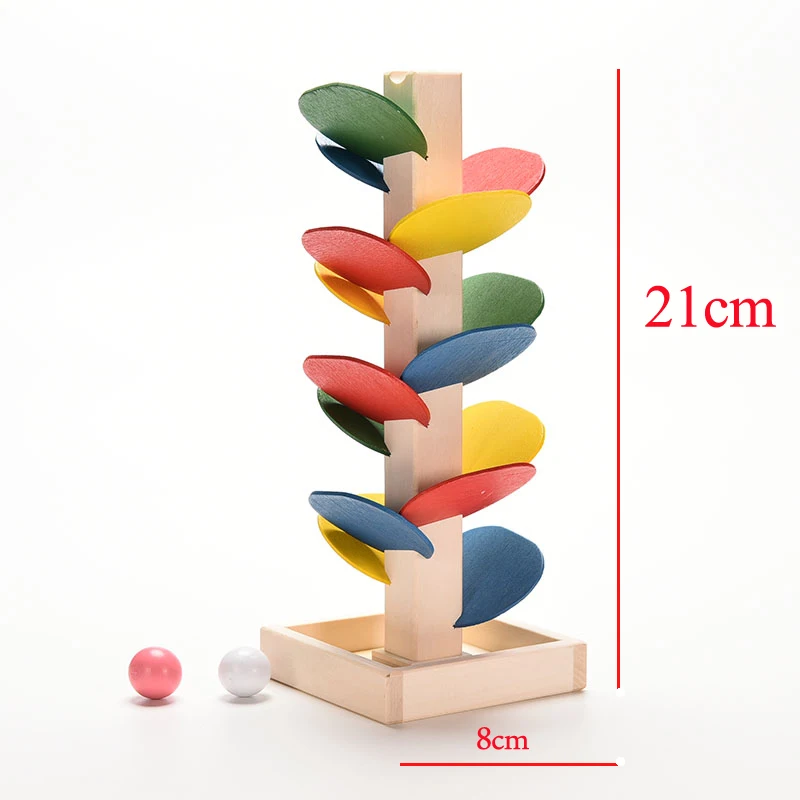 Деревянные игрушки Logwood Монтессори дерево мраморный шар бегущая гусеничная игра