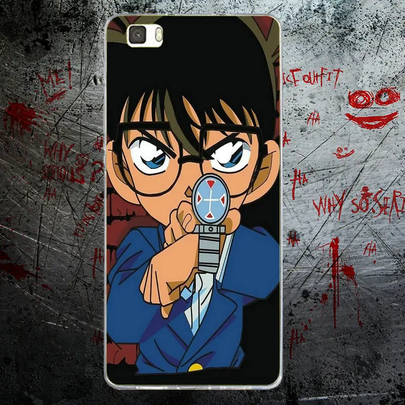 Soft TPU Silicone Phone Cases for Huawei P8 P9 P10 P20 Mate 10 Pro Y5 Y6 II Y7 Honor 6X 7X 9 Lite Famous Anime Detective Conan | Мобильные