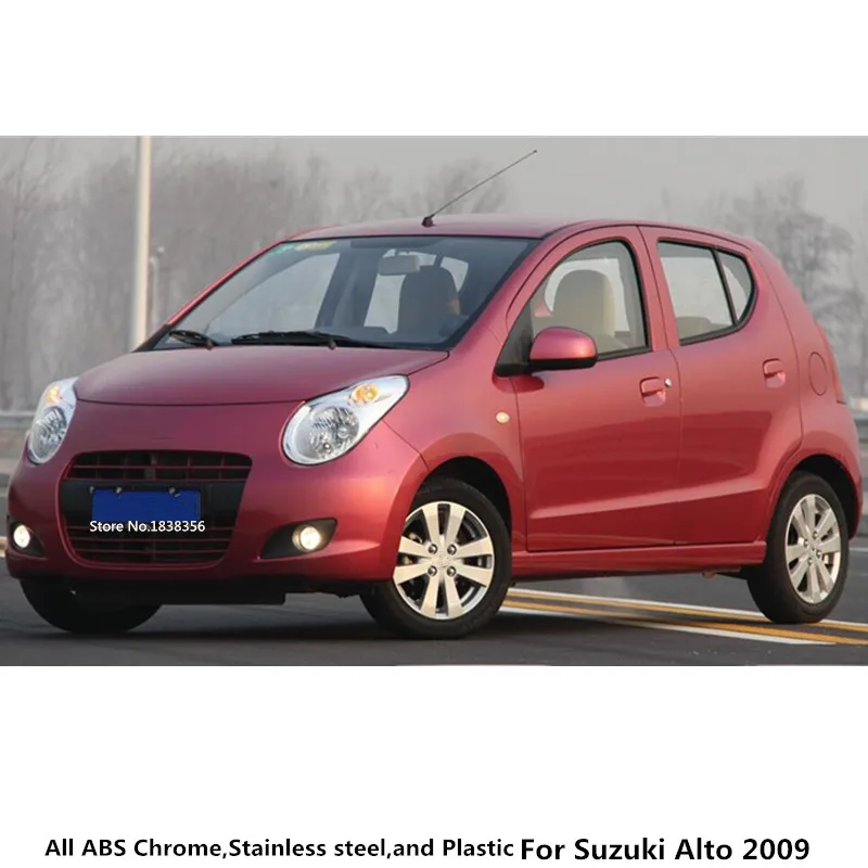 Для Suzuki Alto 2009 ABS chrome украшение автомобиля укладки Назад заднего вида заднего Боковая дверь Зеркало Стик обрезки 2 шт