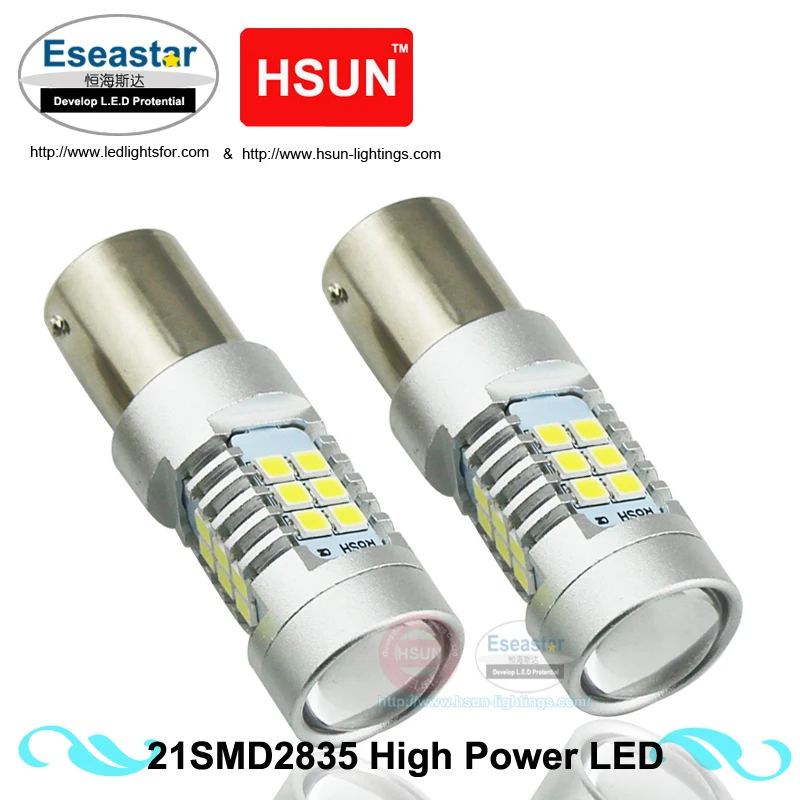 2шт eseastar 21SMD 1156 BA15S 1157 BAU15S 7440 7443 3156 3157 H4 H7 9005 9006 P21W светодиодный светильник заднего