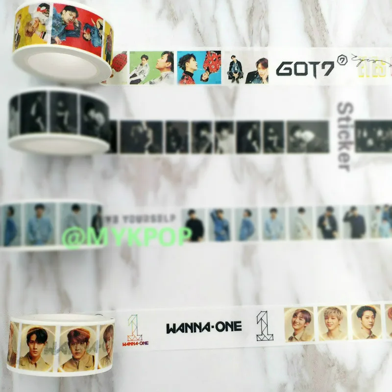 [MYKPOP] WANNA ONE GOT7 мальчики DIY Дневник Книга наклейка для скрапбукинга KPOP коллекция фанатов SA18061812