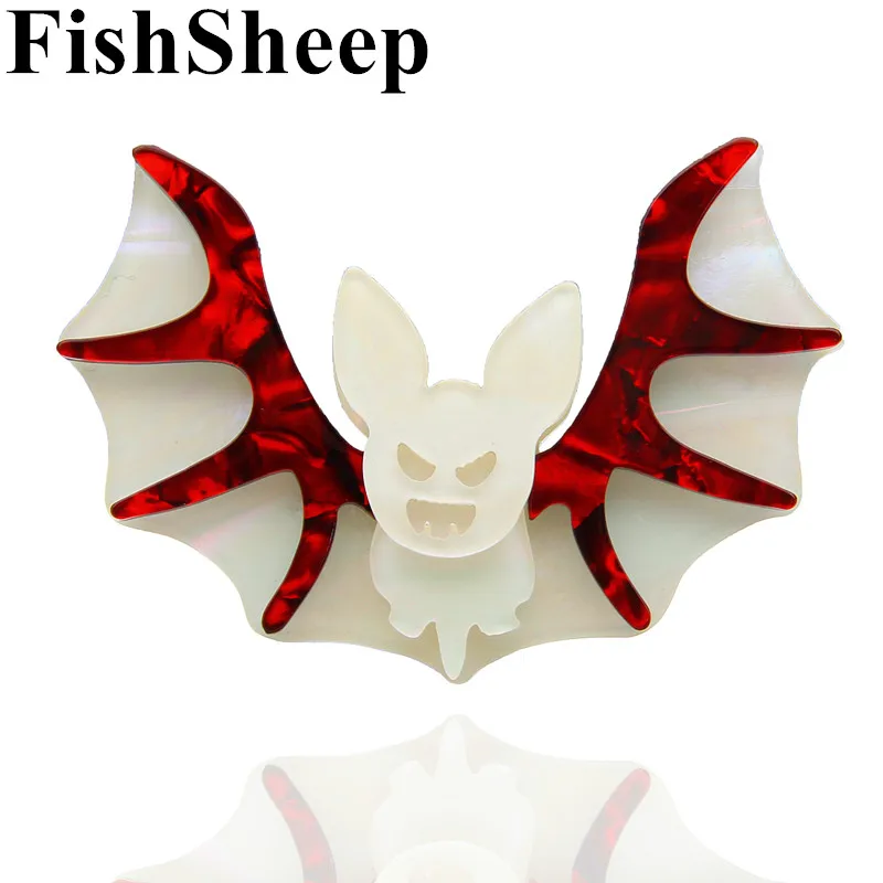 Винтажная брошь в виде крыльев вампира FishSheep на Хэллоуин ювелирные изделия для