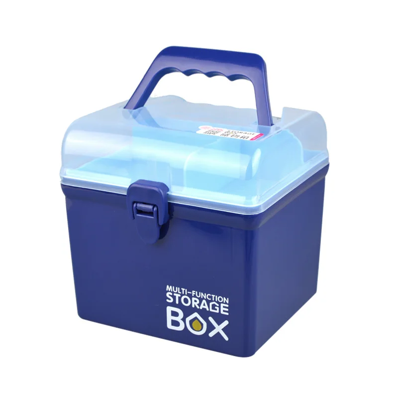 Переносной пластиковый ящик для хранения лекарства комплект инструмента