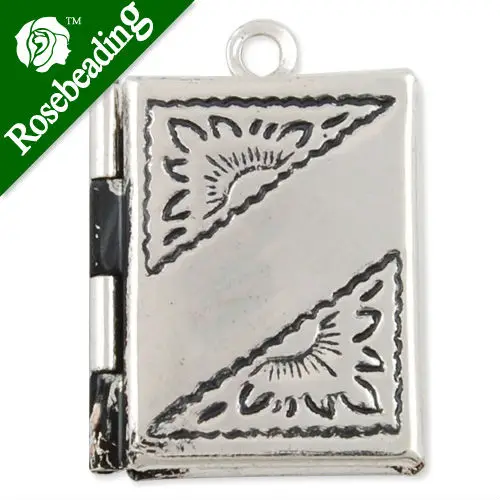 

19*16 mm Antique Silver Book Lockets Pendant Victorian Style,antique lockets for sale,Lockets,antique Locket,Sold 30 pcs per pkg