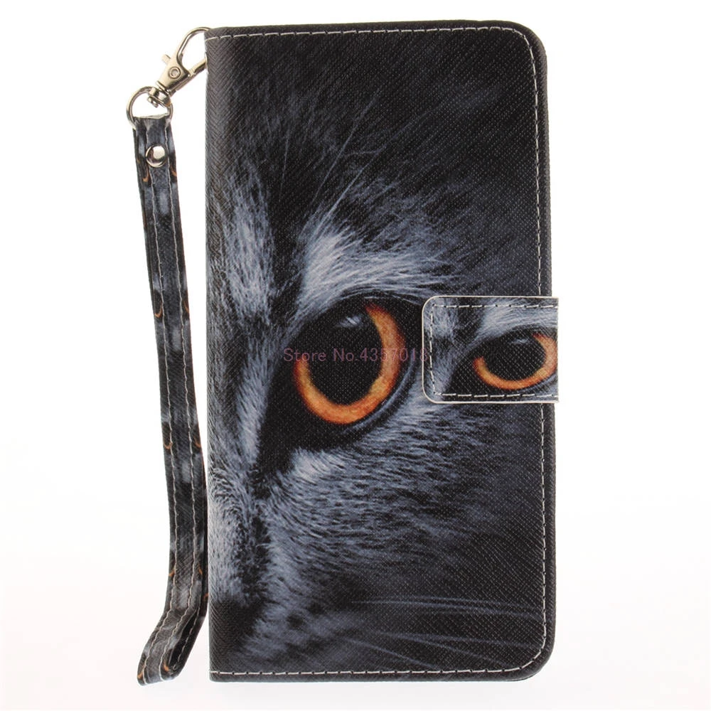 Cats Eye Чехлы из искусственной кожи для HUAWEI Honor 9 Lite LLD-L31 5,6 Чехол-книжка s для HUAWEI Honor 9 Lite 32 Гб 64 Гб силиконовый чехол с полным корпусом - Цвет: Cats Eye
