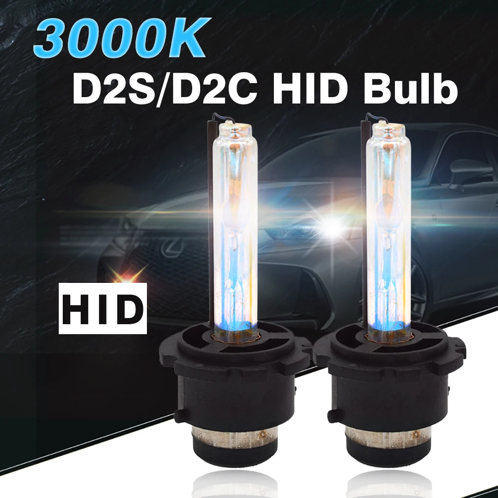 2020 SKYJOYCE 1 пара D2S HID светильник 12V 35W D2C 3000K Золотой Желтый Одиночный луч головной