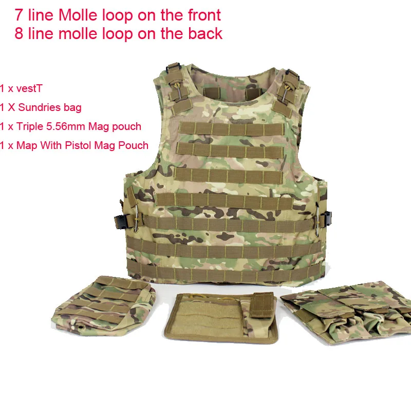 Тактический жилет для силовых органов Molle Airsoft модульный CS полевой армейский жилет для фанатов для активного отдыха тренировочный жилет