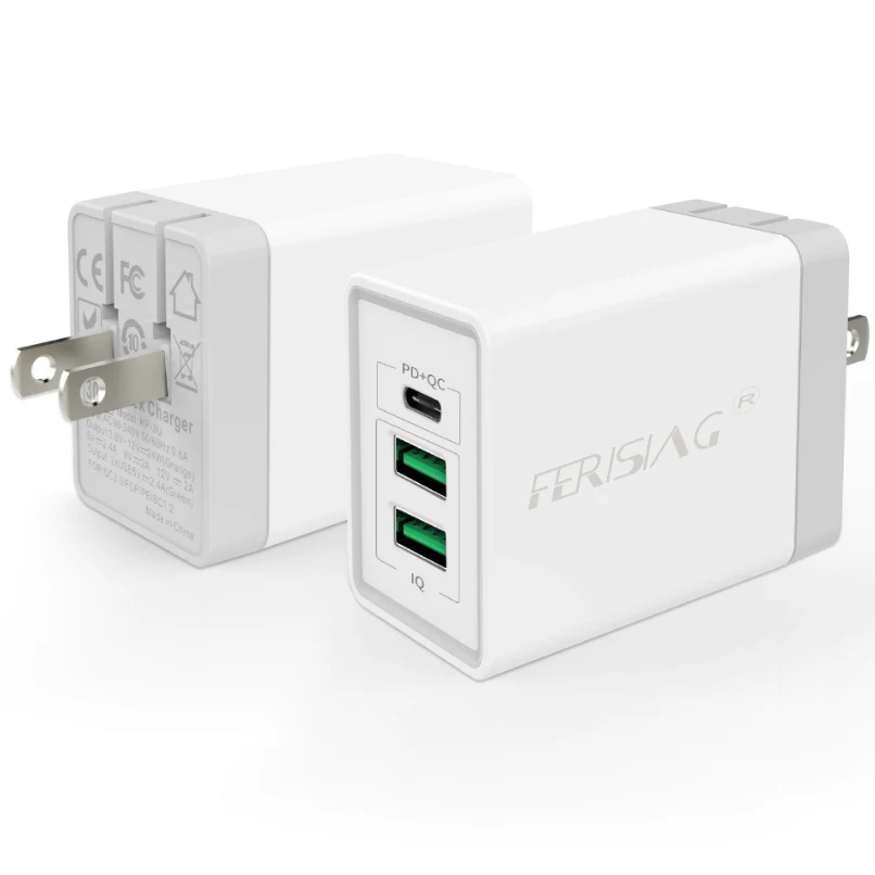 США EU/US usb type C PD+ QC3.0 QC4.0 30 Вт Быстрое USB зарядное устройство для телефона Быстрая зарядка 4,0 5A USB для Mackbook Air iPhone X samsung Xiaomi - Тип штекера: США
