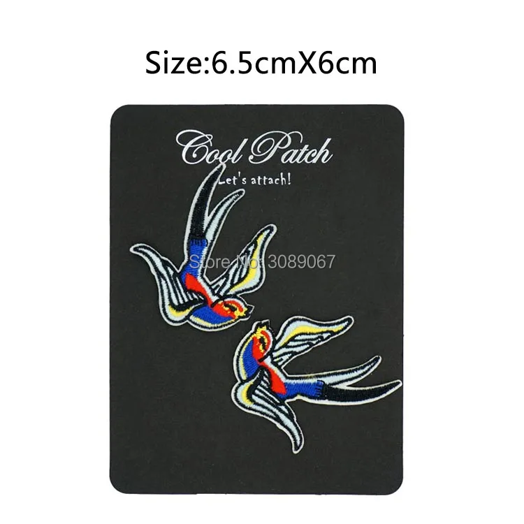 Красно-синие патчи с татуировками пара патчей для утюга Байкерский жилет кожаная