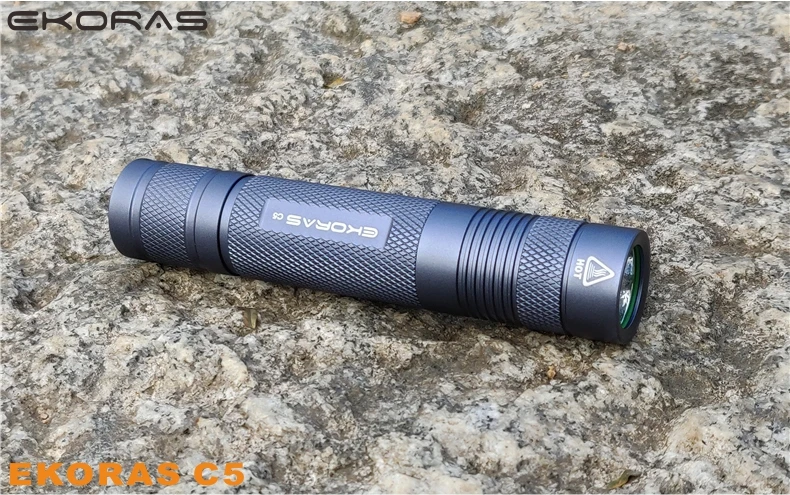 Ekoras C5 V2.0 Мощный тактический светодиодный светильник 18650 Cree XML u2 1200lm фонарь светильник с двойным переключателем индикатор питания ATR