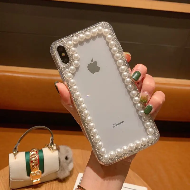 Блестящий перламутровый Прозрачный чехол для телефона s для iPhone 11 Pro Max XR XS MAX X 8 7 6 6S Plus чехол для iPhone 11 Pro XR XS MAX X Plus