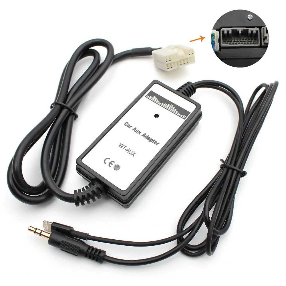 CD mp3 Разъем для телефона Aux 3 5 мм Автомобильный Кабель адаптер подходит Honda 2 4