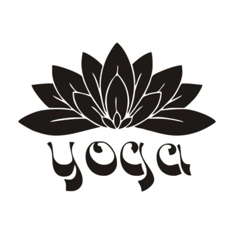 

15X11.3CM YOGA Namaste Words Lotus Originality Vinyl Decals Car-styling Car Sticker S8-0267