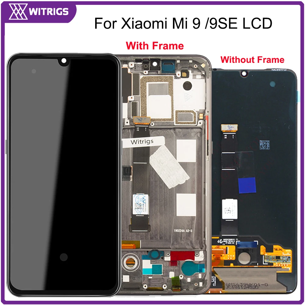Witrigs AMOLED For Xiaomi Mi 9 LCD Display Touch Screen Digitizer Assembly Mi9 9SE SE Replacement | Mobile Phone Screens
