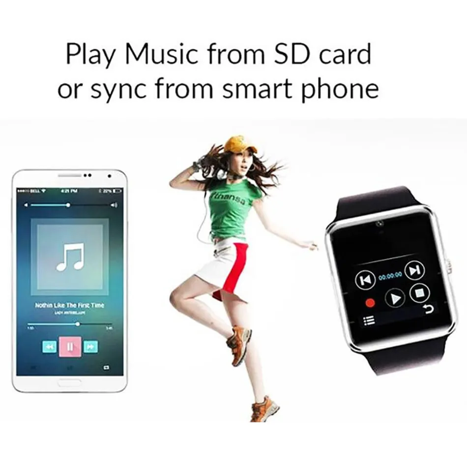 Смарт часы android HD с сенсорным экраном и циферблатом поддержка sim карты TF камерой