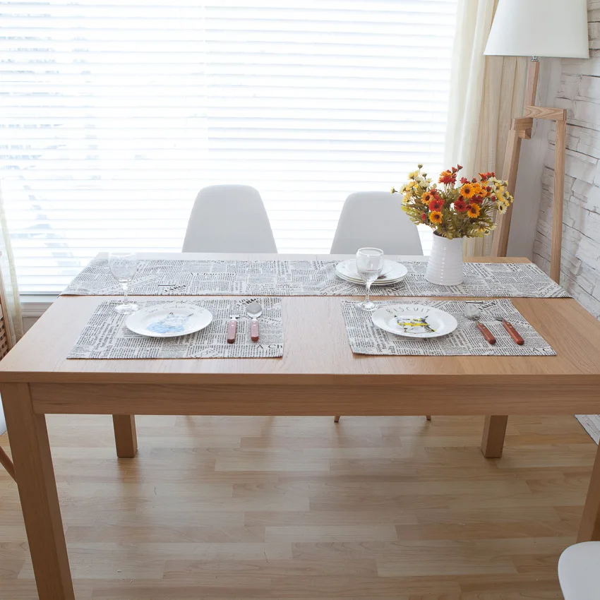 4 шт./лот скандинавском стиле столовых изоляции колодки западной еды pad хлопок Чай