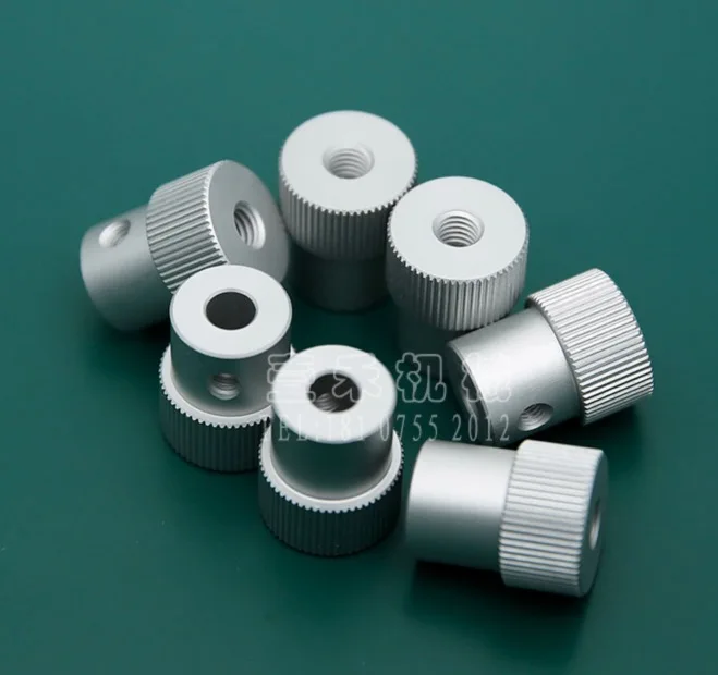 

Inner diameter:6mm hobbing outer diameter:18mm Aluminum alloy handle handwheel