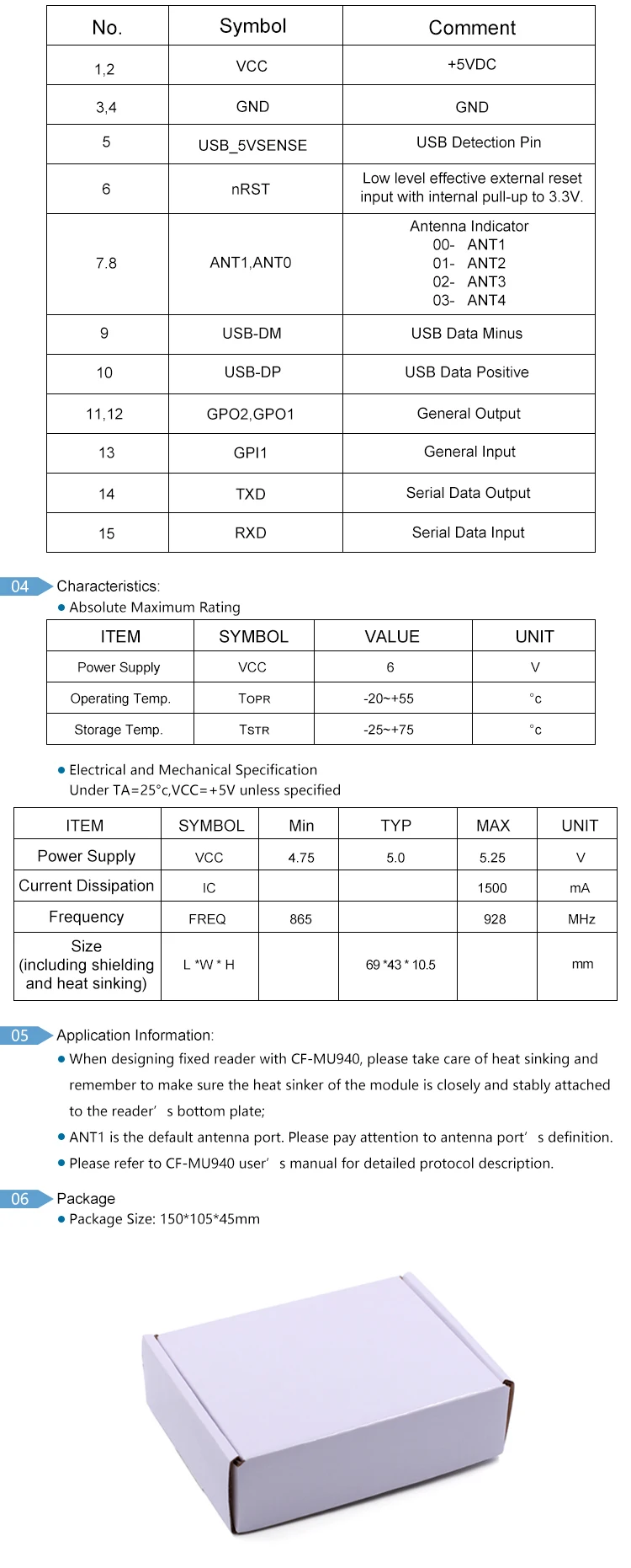 Uhf rfid модуль R2000 чип смарт-карта модуль для чтения USB 2,0 RS232 интерфейс с четырьмя антенными портами для контроля доступа
