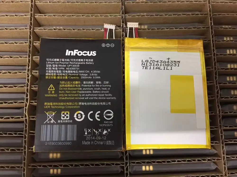 

FOR Infocus M512 M510T m511 UP130039 battery Rechargeable Li-ion Built-in lithium polymer battery
