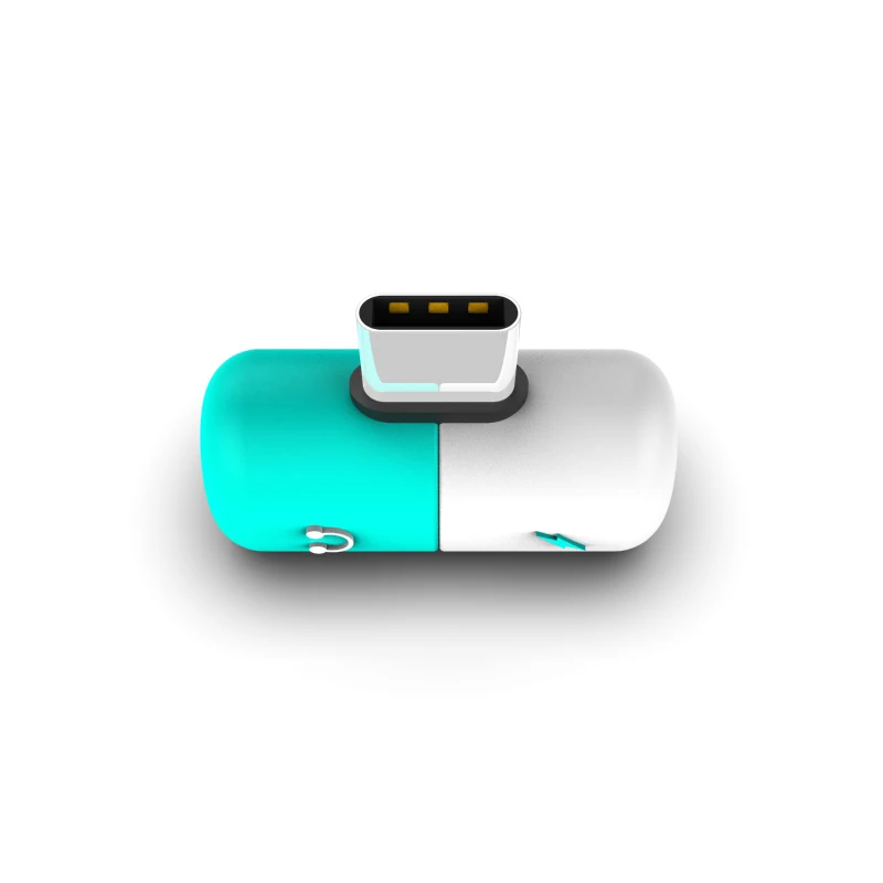 Адаптер с разъемом типа C разветвитель разделяет usb-c док-станция в аудио наушник