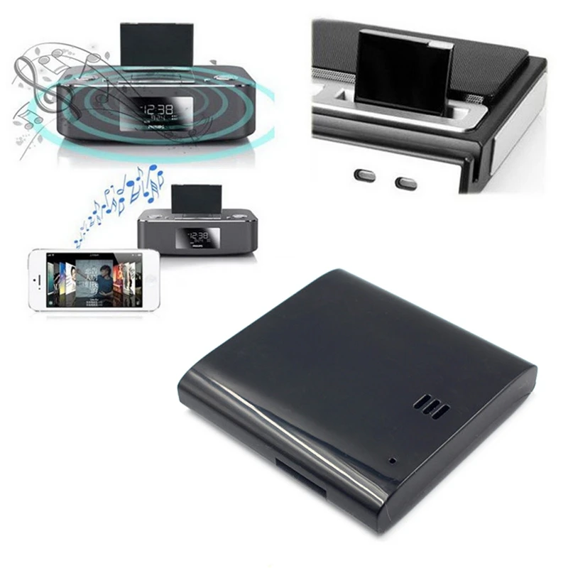 TTKK 1 шт. Bluetooth A2DP адаптер музыкальный ресивер для iPod iPhone 30 Pin Doca Горячая Колонка во