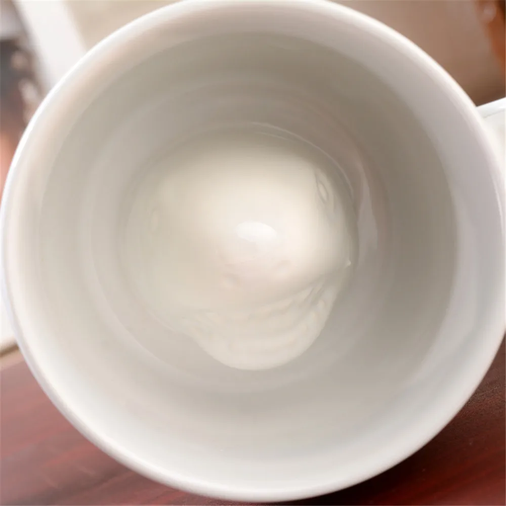 Белая кружка забавная Акула атака Персонализированная керамическая кофейная