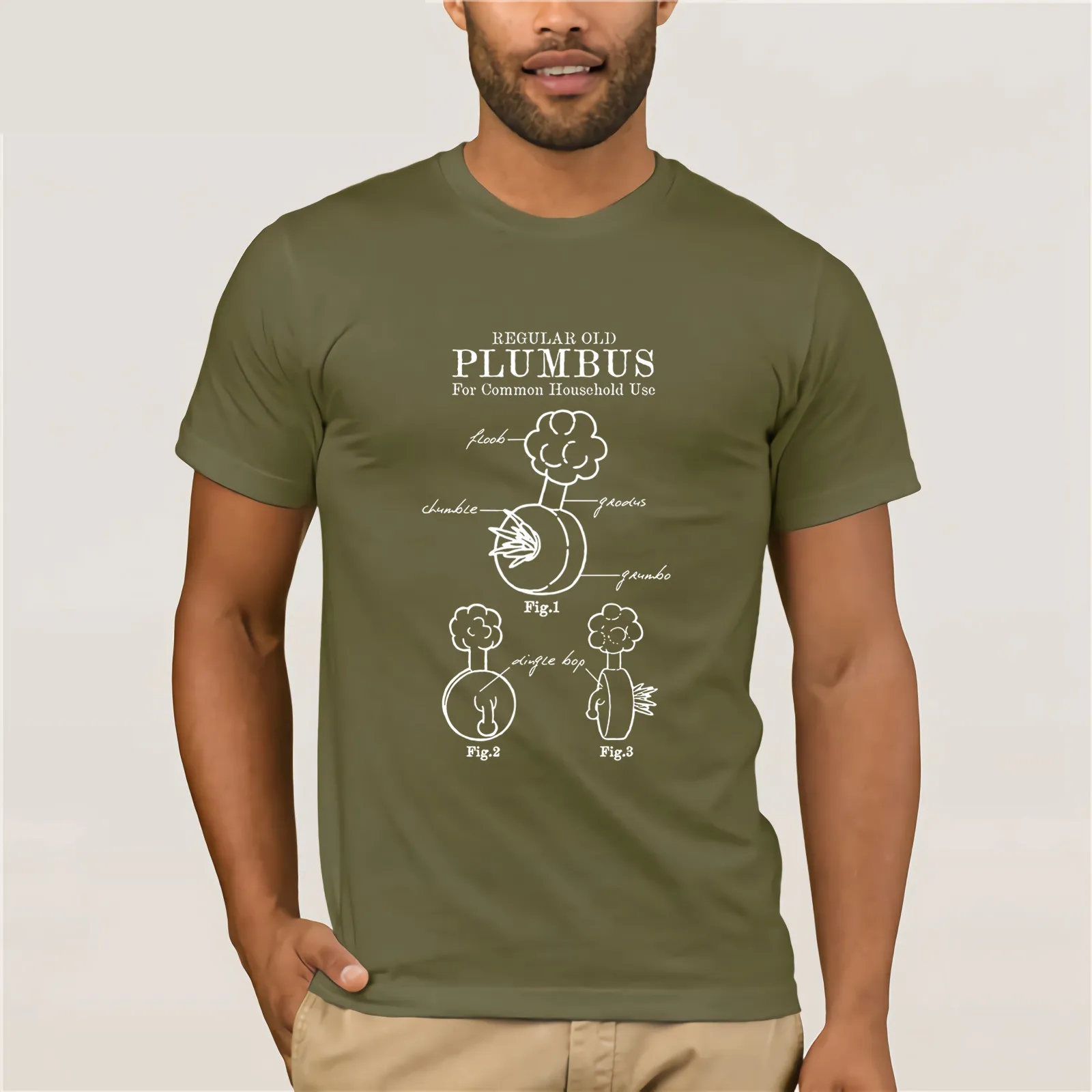 Casual Tees Shirt Plumbus Blueprint Men's T Shirts Adult Crewneck Rick Morty Short Sleeve 100% Cotton T-Shirt Round Collar | Мужская