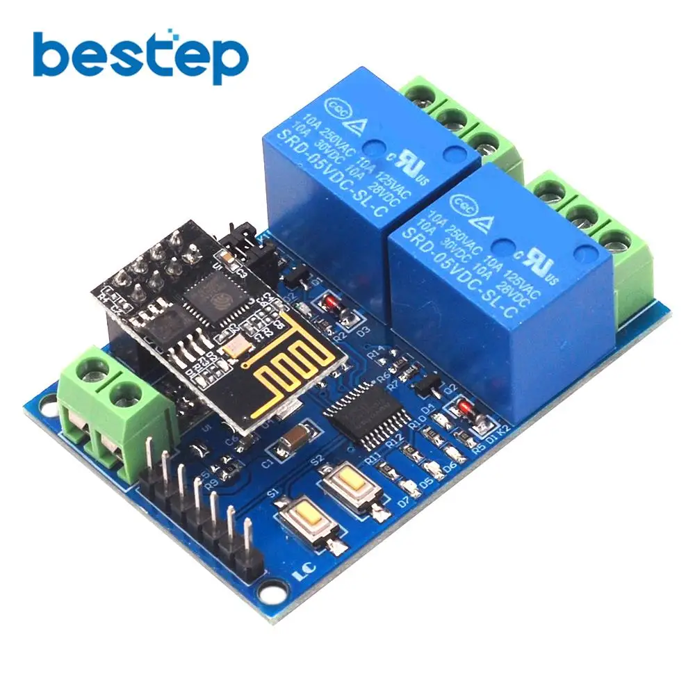 Реле канала Wi Fi 5 в ESP8266 модуль реле 2 релейный для смартфона IOT приложение