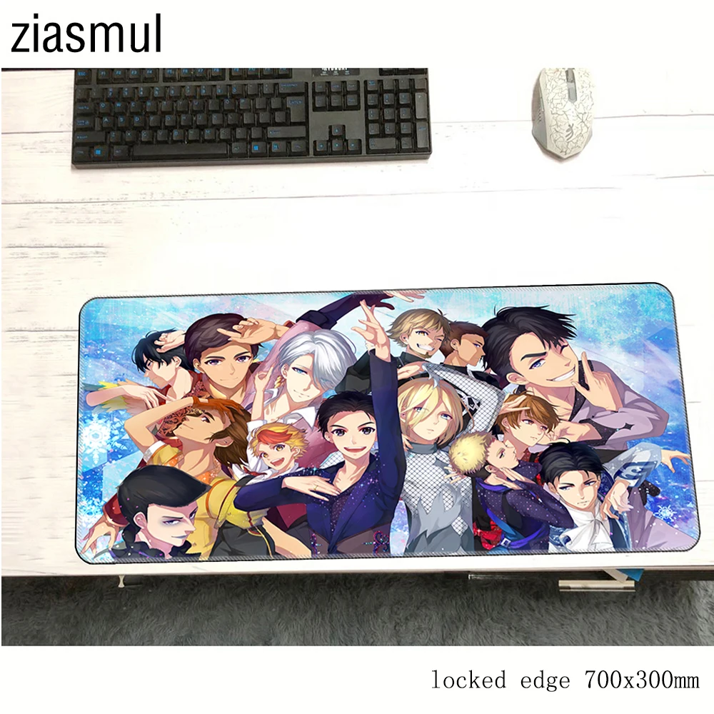 Коврик для мыши yuri со льдом коврики 700x300x3 мм восхитительный компьютерной игровые